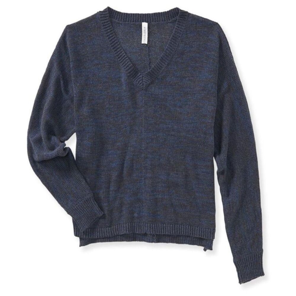 Aeropostale Womens Dolman V-Neck Pullover Sweater 404 Medium
